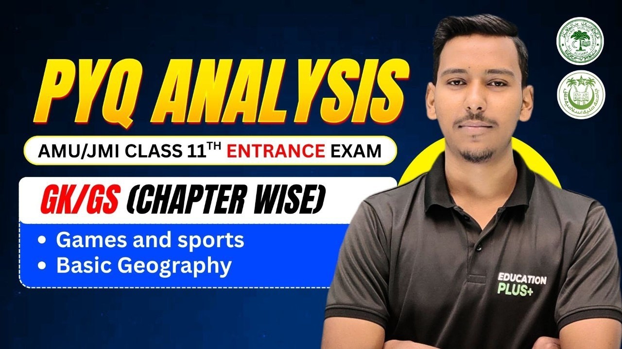 Crack AMU/JMI Class 11: General knowledge PYQ Analysis ( Games and Sports )