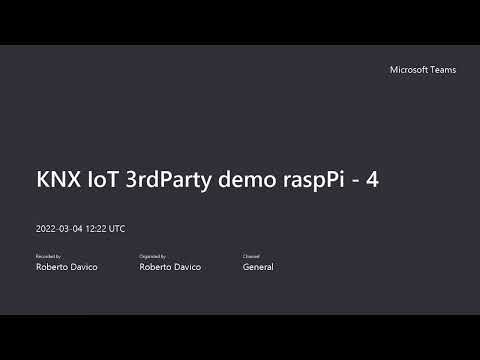 KNX IoT 3rd Party API server demo - Falcon connectivity