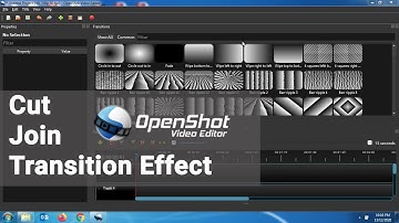 OpenShot: Cut & Join Video Clip | How to apply Transition Effect in openshot video editor?