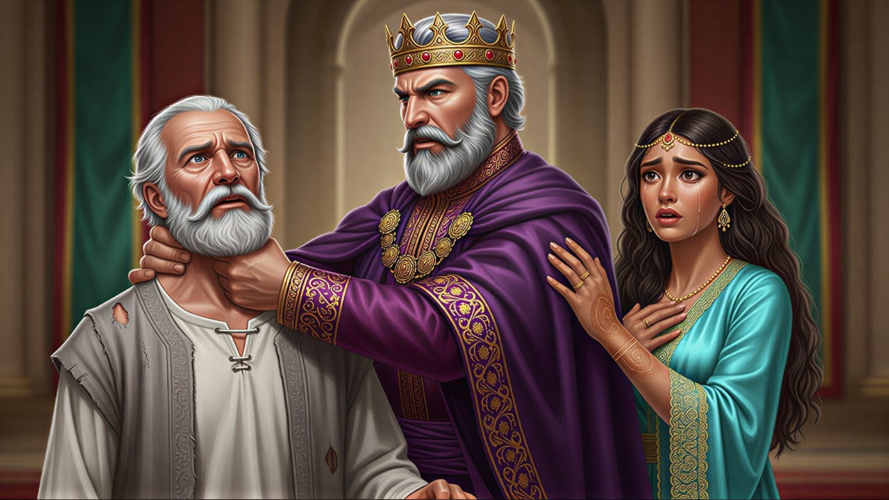 حكاية العجوز الذي وقف أمام الملك وطلب الزواج من الأميرة