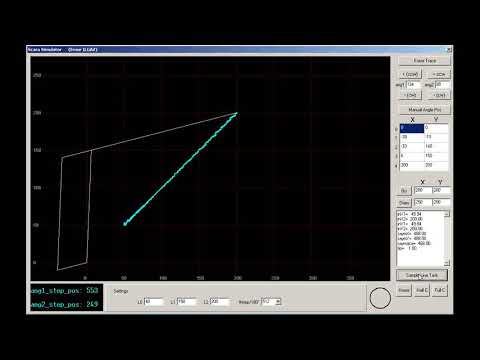 Scara Arm Simulator for my PIC 18F4550 Microcontroller
