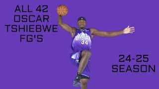 All 42 Oscar Tshiebwe FG's | Utah Jazz 24-25