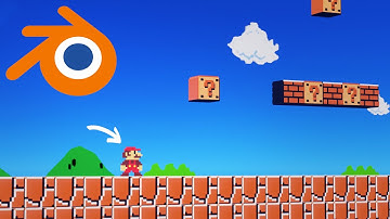 Make your own Mario Animation in Blender! #b3d #mario