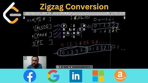 Zigzag Conversion - Leetcode 6 | Python | Hindi