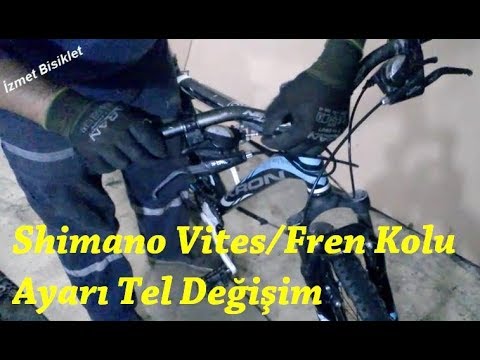 bisiklet shimano vites fren kolu tel degisim ayari nasil yapilir youtube