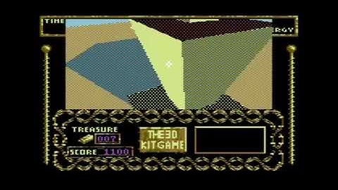 C64 3D Construction Kit Studio Game running on fast emulator