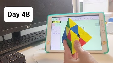 1 Year Cubing Pyraminx Challenge: Day 48/365 (Average 7.78) #noobcuber #asmr #cubing