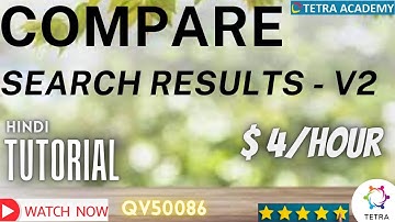 COMPARE SEARCH RESULT ENGLISH V2 | QUALIFICATION TUTORIAL | UHRS | 2022 | THE TETRA ACDEMY