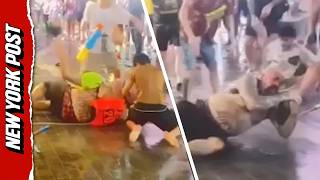 Horrifying Moment Elderly Tourist Brutally Beaten During Trip To Thailand