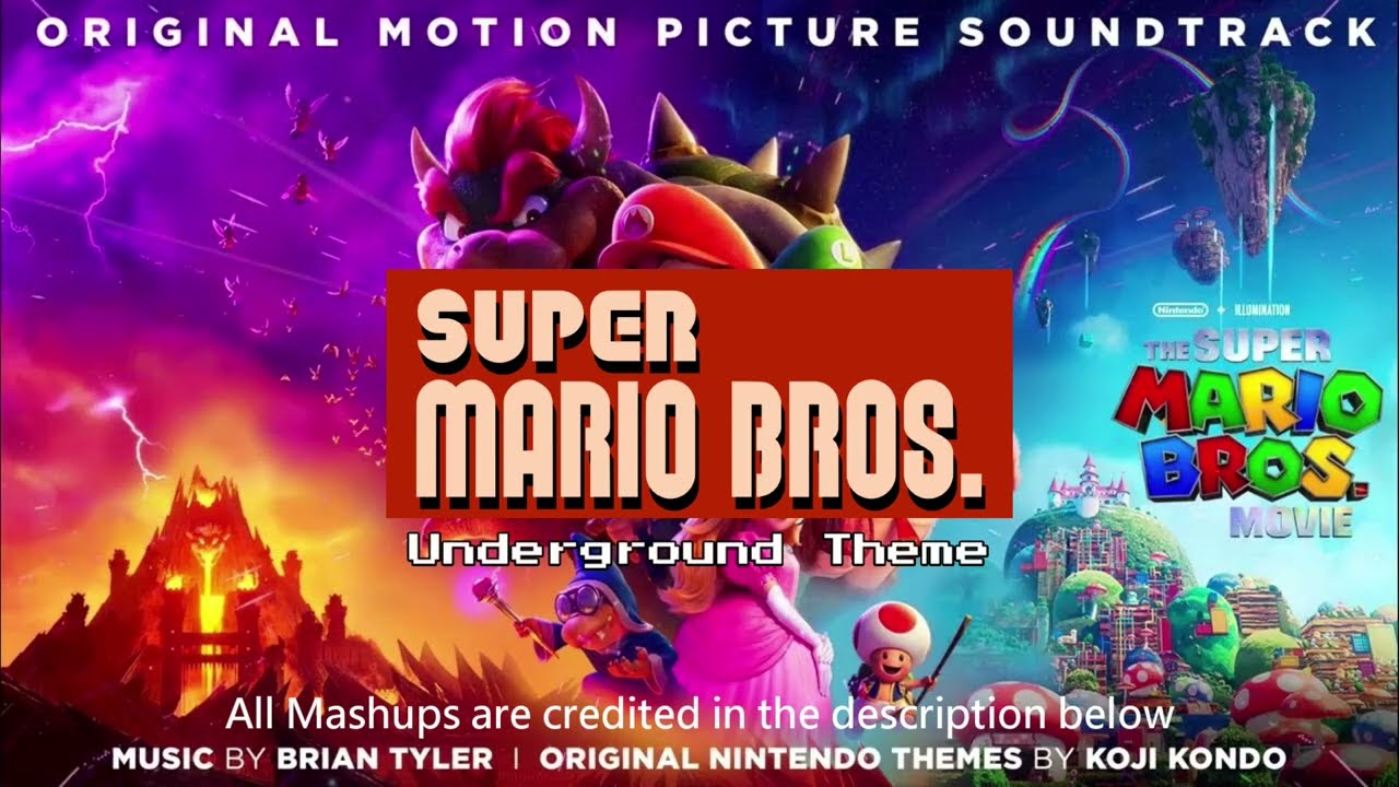 The SMB Movie Level Complete Track but mixed with Ultimate Mashups from each referenced music