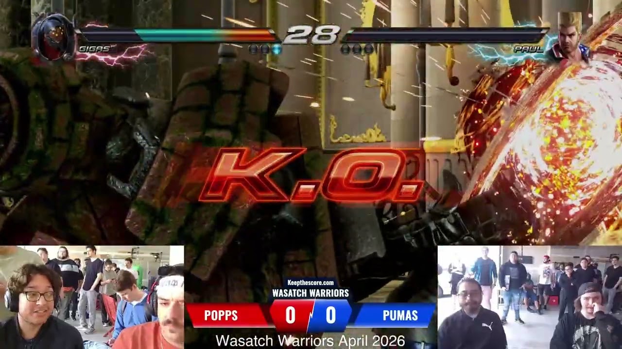 WW April 2026 Tekken 7 Team Battle - Pops(Gigas) vs Pumas(Paul