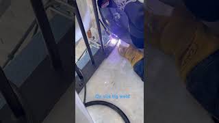 Welding stainless steel on the worksite #carhartt #esab #bluecollar #tig #welding
