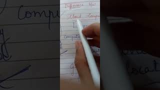 Difference between cloud computing and grid computing (class 11) information practices