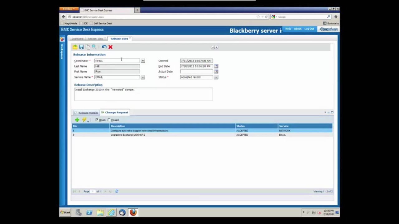 What S New In Bmc Service Desk Express 10 2 Part 1 Youtube