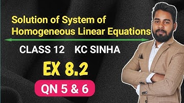 Solution of System of Homogeneous Linear Equations (Cramer