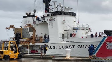 U.S. Coast Guard Cutter Diligence arrives at NAS Pensacola