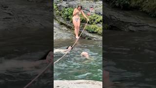 Diving To Explore Beautiful Waterfalls