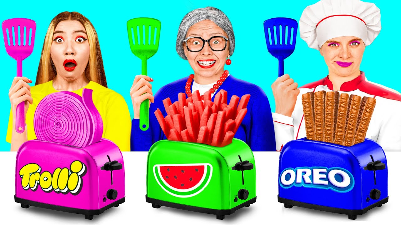 Кулинарный Челлендж: Я против Бабушки | Укрась Торт Челлендж от GoFun Challenge