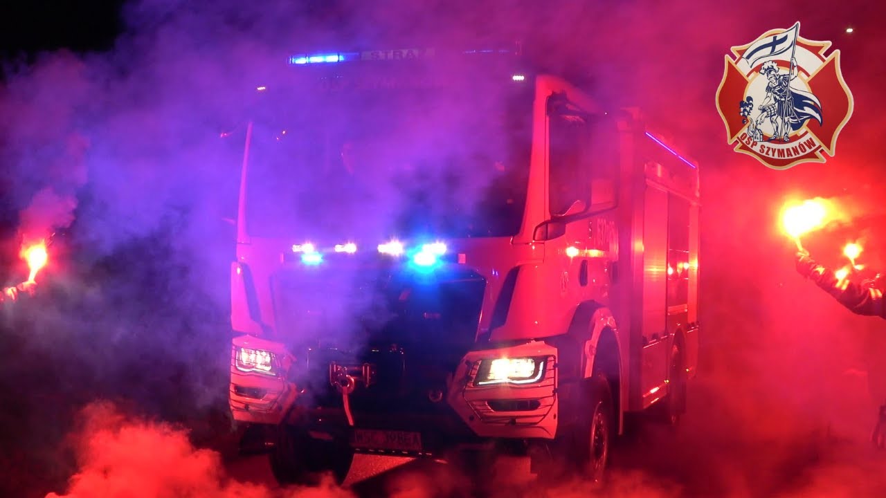 NOWY CIĘŻKI MAN W OSP - Powitanie wozu 637[M]85 GCBA MAN TGM 18.320/Stolarczyk dla OSP Szymanów