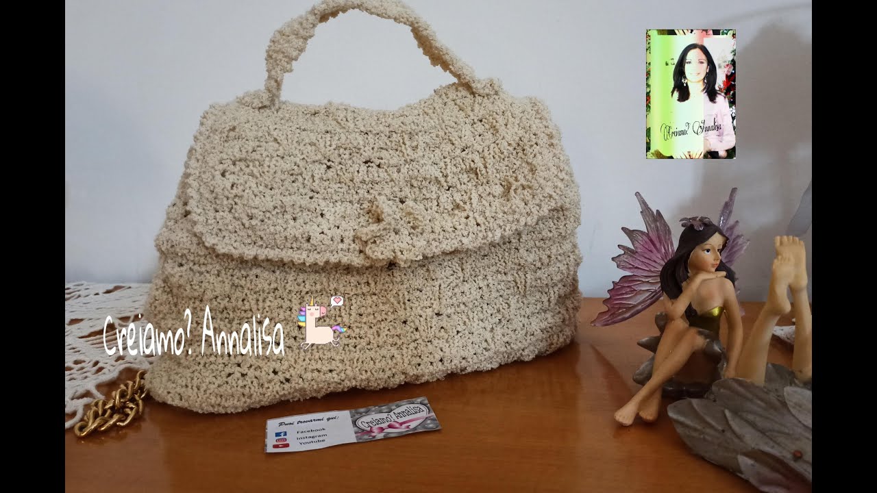 uncinetto borsa mare ispirata Prada bag crochet - YouTube