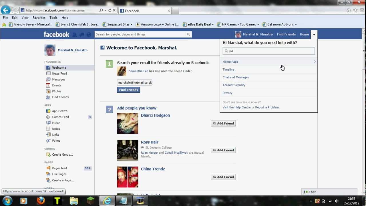 How to Delete your Facebook account 2015 - YouTube