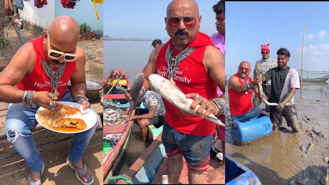 आज बहुत सारा मच्छी पकडा l Ulhas Kamathe l Non-Veg Mania 😍