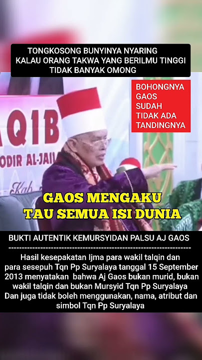 ABAH AOS NGAKU TAU SEMUA ISI DUNIA