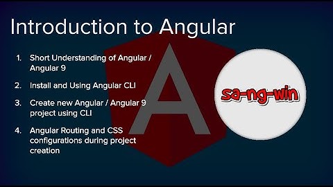 Introduction to Angular (9)