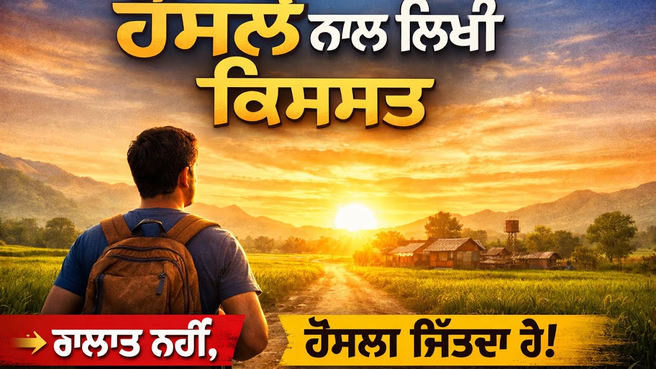 Motivational Punjabi Story || ਹੋਸਲੇ ਨਾਲ ਲਿਖੀ ਕਿਸਮਤ || 13 Punjab Bolda 