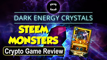 Crypto Games Review - **New** Steem Monsters Dark Energy Crystals (Blockchain Game)