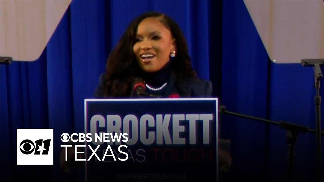 Watch Jasmine Crockett's full speech as she announces Senate run