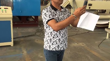 Spray Bonded Wadding Production Line（Working Video）