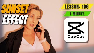 كيفية إضافة تأثير الغروب إلى الفيديو في برنامج CapCut للكمبيوتر - الدرس 168 من سلسلة دروس CapCut screenshot 4