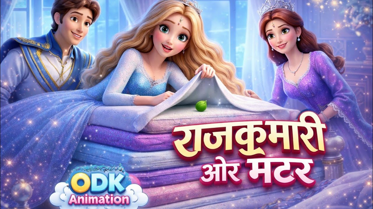 Dk Animation राजकुमारी और मटर 👑🫛 | जादुई हिंदी कहानी | 3D Cartoon Kids Story | DK ...