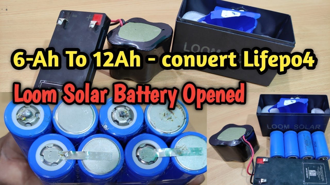 12v_6Ah to 12 Ah convert In tamil | lifepo4 Battery Loom Solar | 12v_12ah battery assembly in tamil