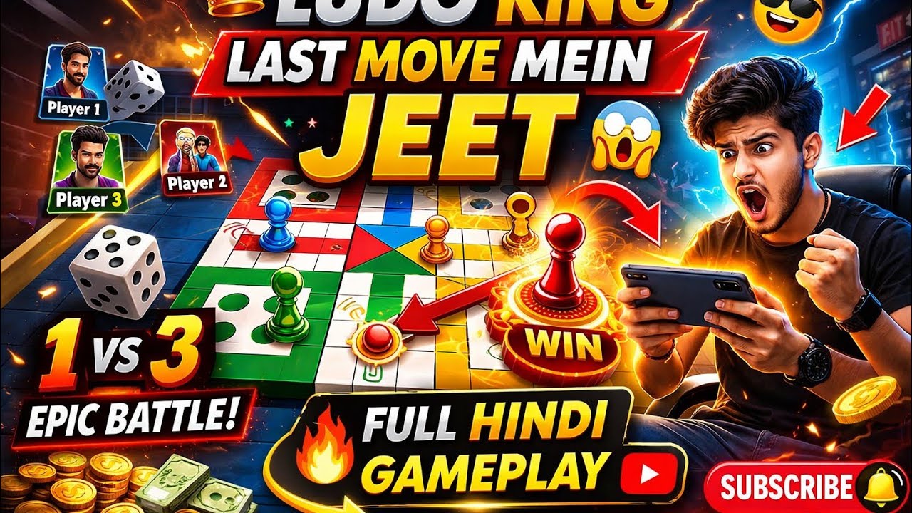 4 Player Ludo Battle 🔥 | Kismat Ya Strategy? | Hindi Gameplay