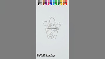 Cactus#drawing #drawingvideo #art #viral #easydrawing #howtodraw #trending #painting