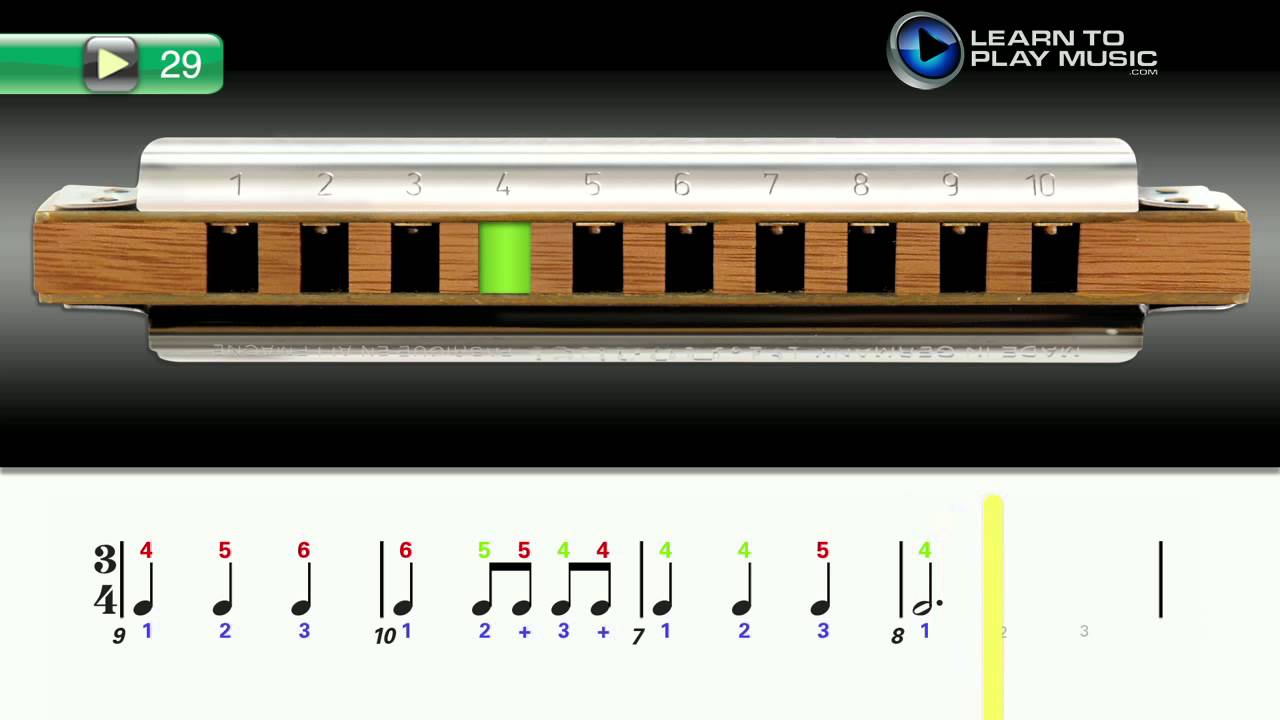 Ex029 How to Play Harmonica - Harmonica Lessons for Beginners