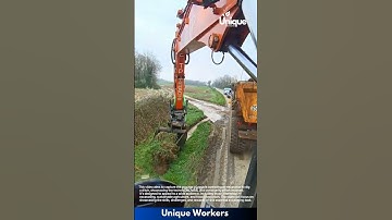 Operating an excavator to dig a ditch: a digging adventure