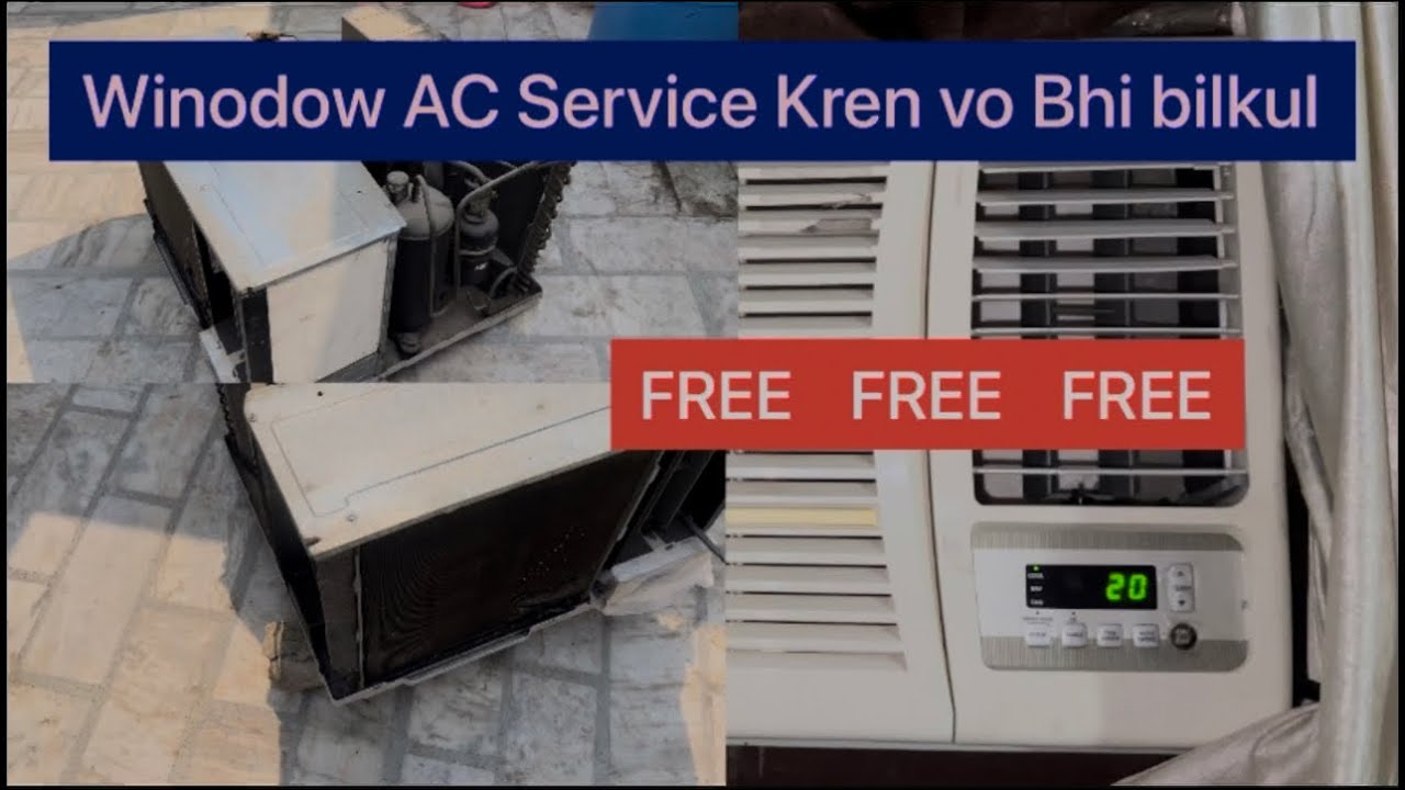 Window AC Service kren Ghar par vo Bhi Bilkul free me 😍