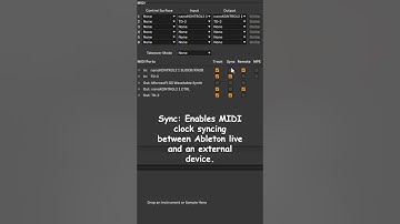 What does Track, Sync and Remote mean? (Ableton Live)