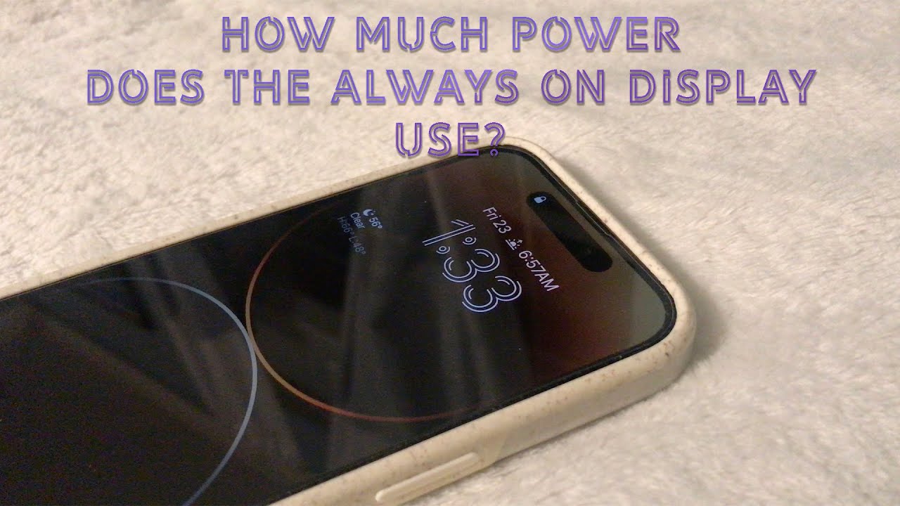 How much power does the Always on Display draw? (iPhone 14 Pro) YouTube