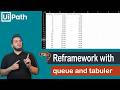 4-UiPath بالعربي | REFramework with Queues &amp; Tabuler | Automation Developer Professional