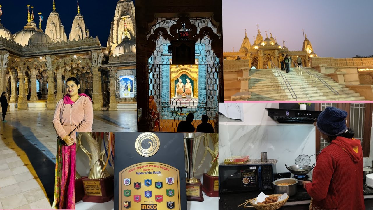 हम  ने किए अक्षर  धाम मंदिर के दर्शन 🙇//काफी दिनों के बाद खाया पिज़्ज़ा 🍕// 