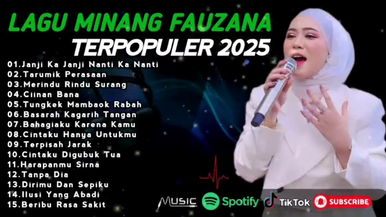 FAUZANA - LAGU MINANG TERBARU FULL ALBUM TERPOPULER 2025 -Merindu Rindu Surang - Janji Ka Janji