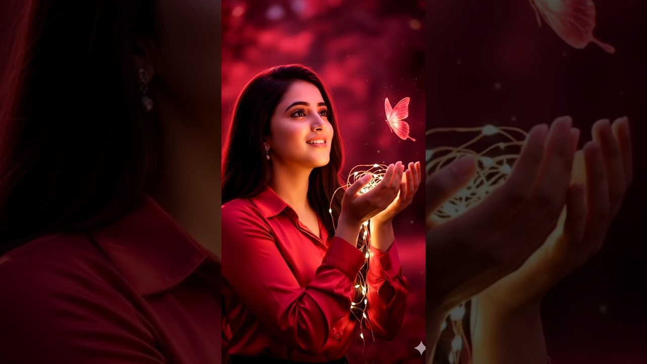 Night Light Effect Butterfly Ai Photo Editing Google Gemini 