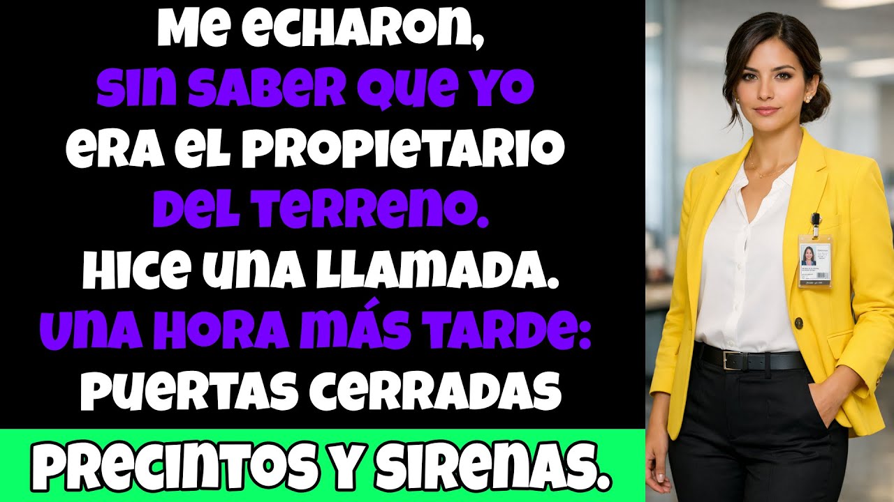 La echaron sin saber que era la dueña del terreno. Una llamada lo cambió todo.