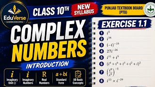 10th Class Math Chapter 1 | Complex Numbers | Exercise 1.1 Complete | PTB | Urdu Lecture | EduVerse