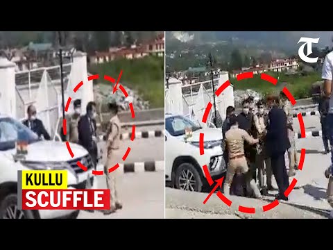 Watch video of scuffle between Kullu SP and Himachal CM's security personnel
