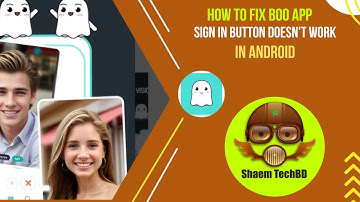 How to Fix Boo App sign in button doesn